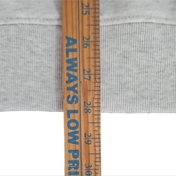 Old Navy XXL Rugby Stripe Half-Zip Navy Grey Sweatshirt Vintage Inspired Preppy - Picture 11 of 13